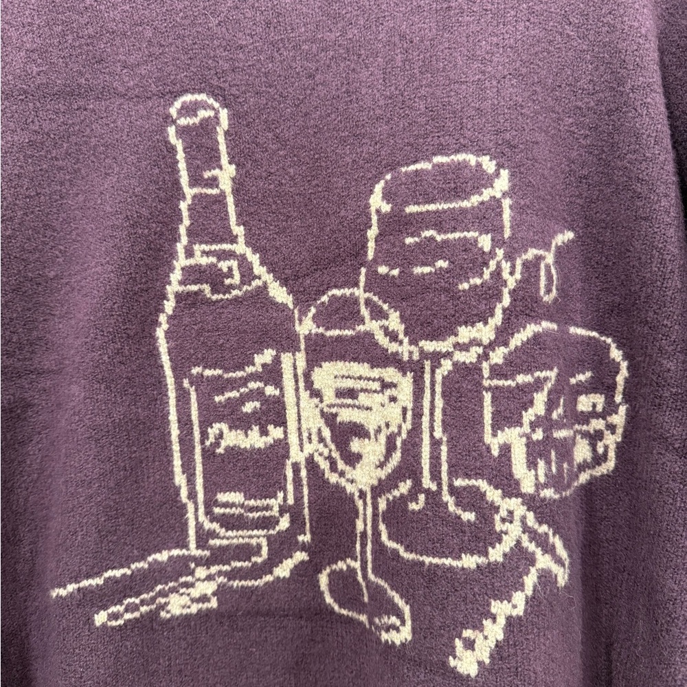 Abercrombie & Fitch Purple Crewneck Sweater